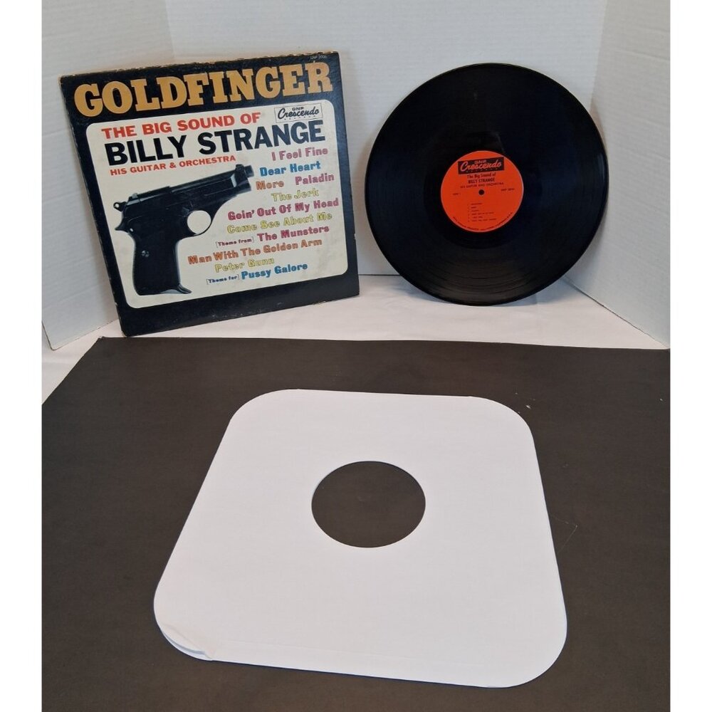 Goldfinger Billy Strange Guitar & Orchestra Vinyl Record GNP 2006 VTG 1965 VG+